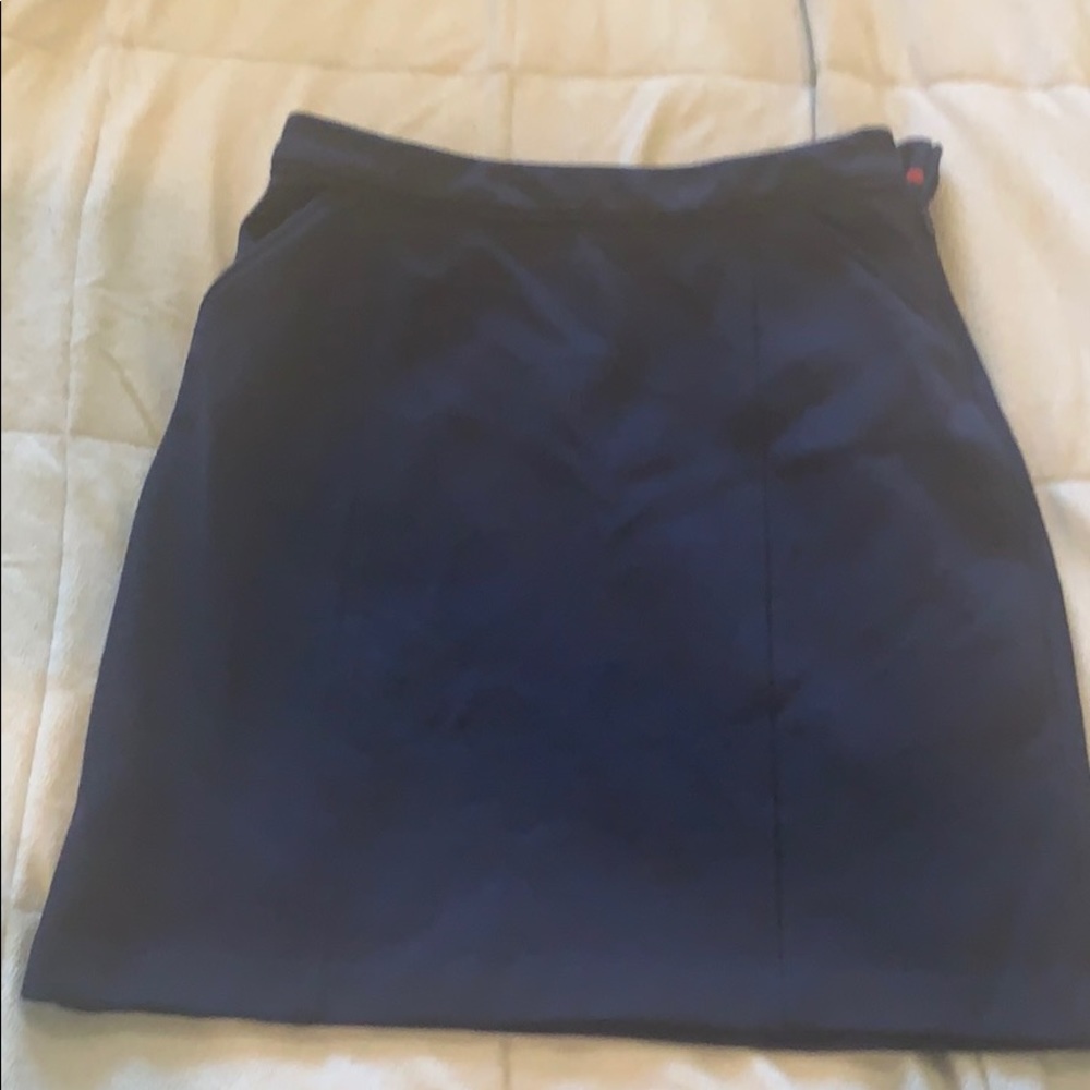Teacher style navy blue skirt